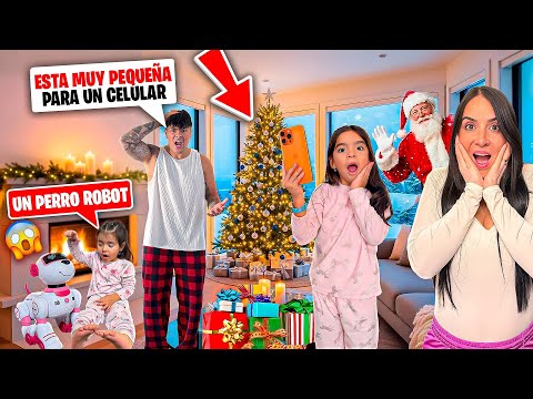 Santa Claus brought Salome a CELL PHONE😱🎁
