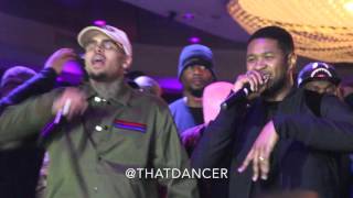 Chris Brown &amp; Usher Perform &quot;New Flame&quot; in Miami