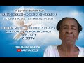 Funeral Service of Anne Marie Clovis Nèe Charles