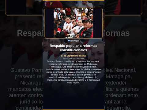 Respaldo popular a reformas constitucionales
