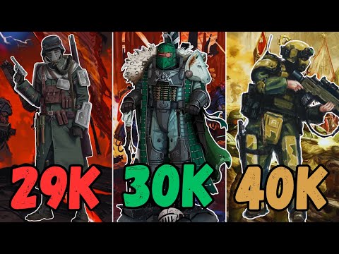 EVOLUTION OF THE IMPERIAL GUARD. WARHAMMER 40K LORE.