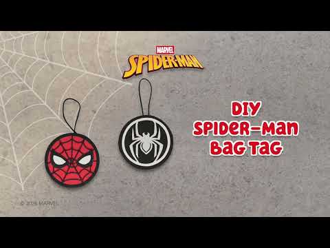 How to Make a Spider-Man Bag Tag at Home!