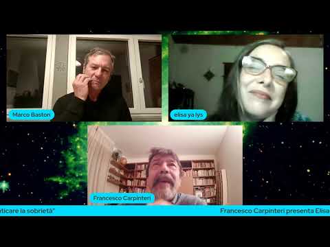 Cosmovisioni a confronto con Elisa La Ferrara e Marco Baston   Praticare la sobrietà