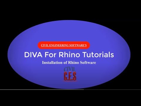 DIVA for Rhino Tutorial - Installing Rhino 6 for Windows