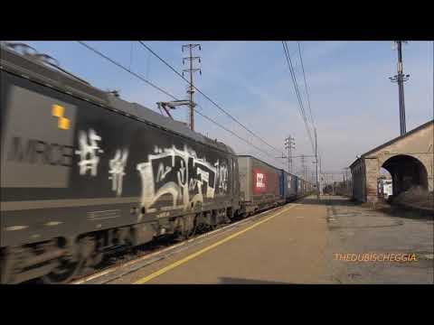 IL SALUTO DELLA E.191 VECTRON CON MERCI IN TRANSITO A PONTECURONE. (AL) 8 - 2 - 2020.