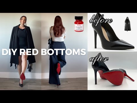 DIY Louboutin Heels | DIY RED BOTTOMS! (NOT SPRAY PAINTED) EASY, FABULOUS