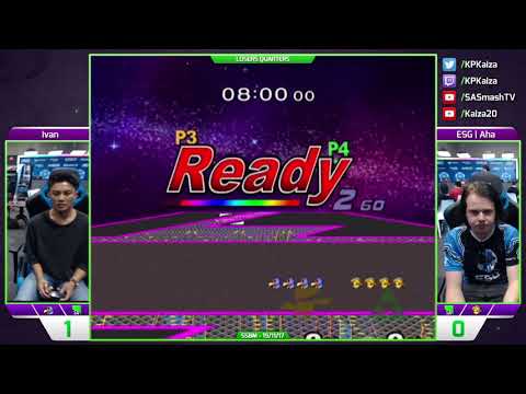 SAFGC Spring Season R3 2017 - SSBM - Ivan (Fox/Falco) vs ESG | Aha (Young Link) - Losers Quarters