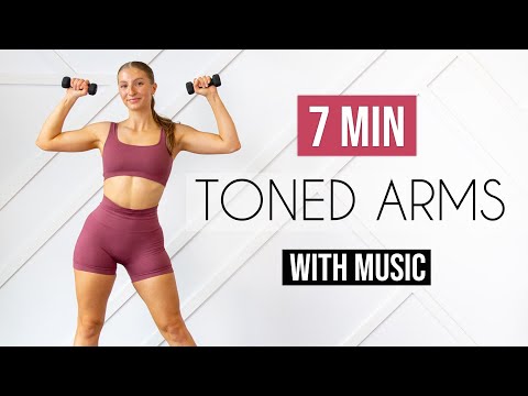 7 MIN TONED ARMS WORKOUT - with Music & Beeps (Dancer Arms)