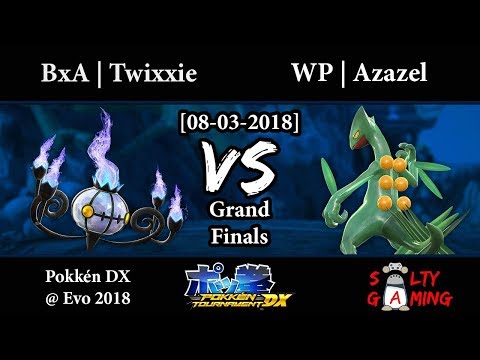 [2018-08-03] Pokkén - BxA | Twixxie (Chandelure, Aegislash) vs WP | Azazel (Sceptile, Mewtwo) GF