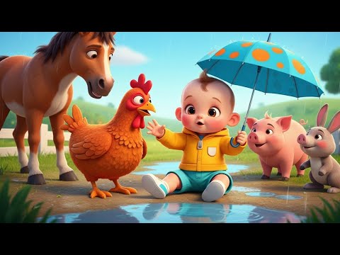 Rain, Rain, Go Away | Nick Saving Animals from the Rain  + More Nursery Rhymes and Children's Songs