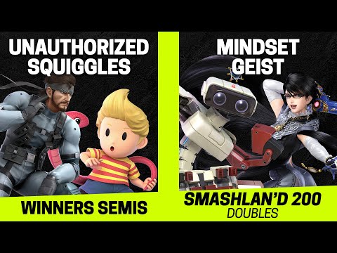 SmashLAN'd 200 Doubles Winners Semis - unauthorized/Squiggles vs Mindset/Geist - SSBU Tournament