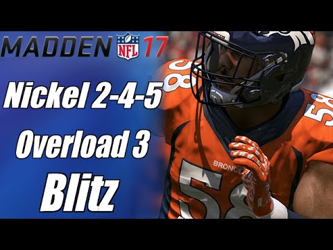 Madden 17 Tips | Simple & Easy Blitz for Beginners | Nickel 245 - Overload 3 - NO SETUP