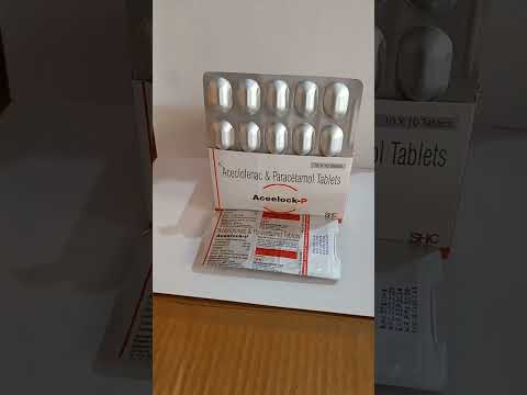 425mg Aceelock P Aceclofenac Paracetamol Tablets