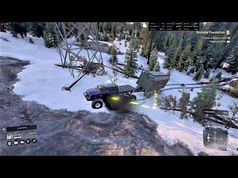 SnowRunner Yukon Ep.44 (Finish the last 2 Tasks on Big Salmon Peak, Just Contracts left!!!)