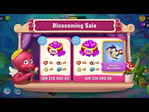 @Fishdom Buy Diamonds 💎 on Blossoming Sale, Got a Unique Decoration 🦈