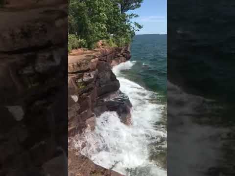 Lake Superior. Too wavy to kayak