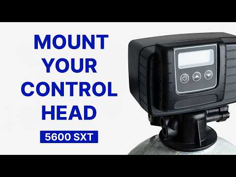 Fleck 5600SXT Control Valve Installation Water Softener Setup | Crystal Quest Installation video