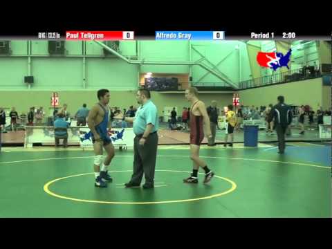 University Nat`ls GR 60 KG / 132.25 lbs: Paul Tellgren vs. Alfredo Gray