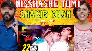 Nisshashe Tumi You Believe In The Breath Song Reaction | Shakib Khan | Shabnur | Bangla Song |