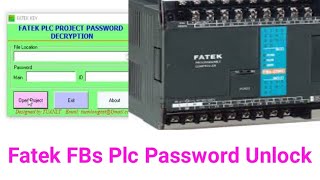 Fatek FBs ! FBe Plc Password Unlock