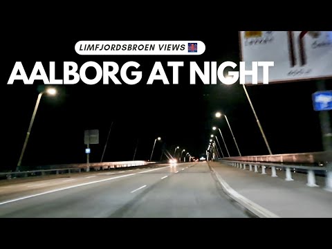 Scenic Drive: Kennedy Arkaden to Limfjordsbroen & Beyond – Aalborg to Nørresundby on the E45 Highway