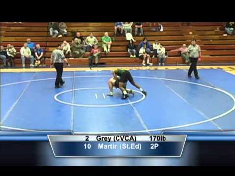 170lb Match - David Gray (CVCA) vs Mark Martin (St. Ed).mov