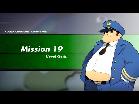 Advance Wars 1+2: Reboot Camp - AW1 Campaign - Mission 19: Naval Clash! (Sami, Rank S, Score: 300)