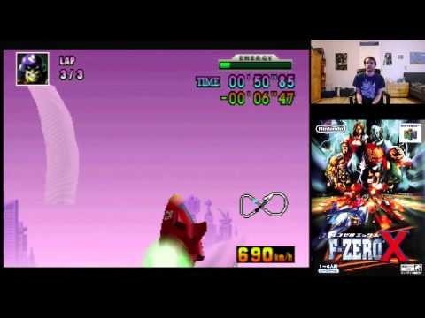 F-Zero X Mute City 1'01"077 & 15"132 Lap Former WR NTSC