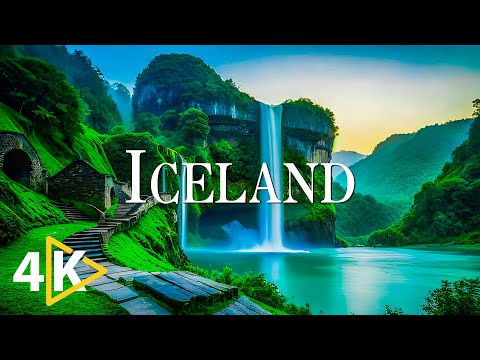 FLYING OVER ICELAND (4K UHD) - Calming Music Along With Beautiful Nature Videos - 4K Video Ultra HD