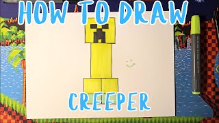 How to Draw a Creeper from Minecraft! | Drawing for kids