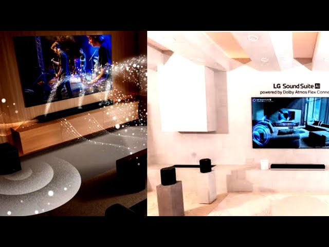 Vídeo relacionado con LG Sound Suite - Altavoz WiFi M5 con IA, Dolby Atmos FlexConnect, AI Sound Pro+, Sonido 1.1.1 Canales, Altavoces Peerless, Room Calibration, Google Cast y AirPlay 2, Control App ThinQ, Negro