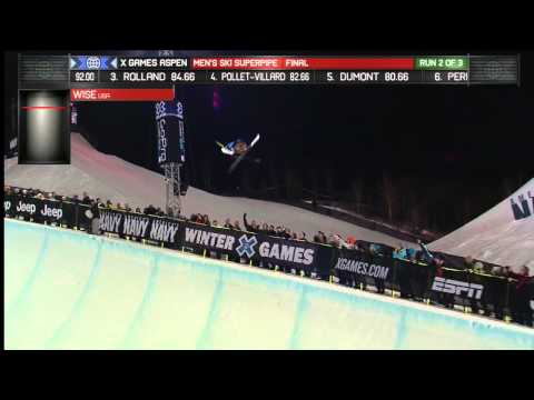 X Games Aspen 2013: David Wise Ski SuperPipe Gold