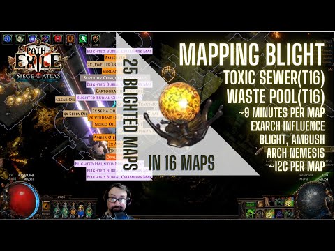 Blight Mapping Toxic Sewer(T16) & Waste Pool(T16) Preparation & Results (5-6ex per hour)