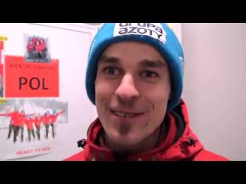 Piotr Żyła - flaszka dla Morgensterna