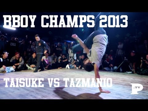 BBoy Champs 2013 | 1on1 Qualifiers | Taisuke vs Tazzmanio