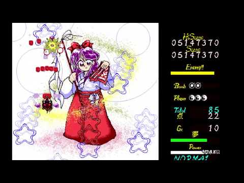 Touhou 5: Mystic Square - Reimu Gameplay
