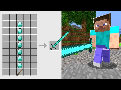I gave cursed op weapons to noobs on my Minecraft server