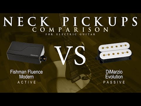 Fishman FLUENCE MODERN vs DiMarzio EVOLUTION - Neck Guitar Pickup Comparison Tone Demo