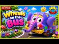 The Wheels On The Bus Go Round And Round English Nursery Rhymes For Children Kids And Babies