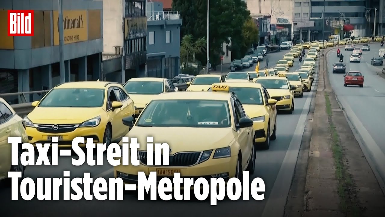 Taxi-Chaos in Athen: Streik wegen E-Auto-Pflicht ab 2026