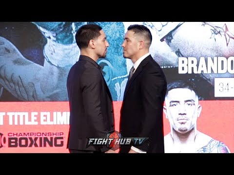DANNY GARCIA VS. BRANDON RIOS - FULL FACE OFF VIDEO - SHOWTIME BOXING UPFRONTS - NEW YORK