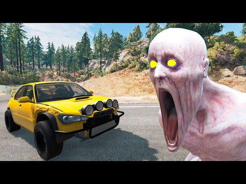 Еscape From The Shy Guy (SCP 096) | Car Chase | BeamNG Drive #9