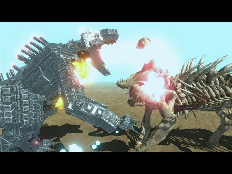 MECHAGODILLASAURUS VS ALL UNITS EPIC BATTLES - ANIMAL REVOLT BATTLE SIMULATORS