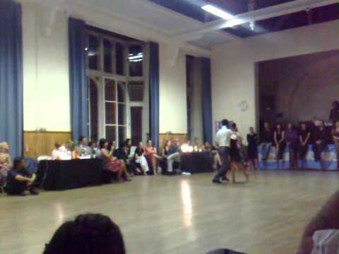  Andrea Misse  and  Javier Rodriguez  are  dancing  to  the  tango  "  Indio Manso  "