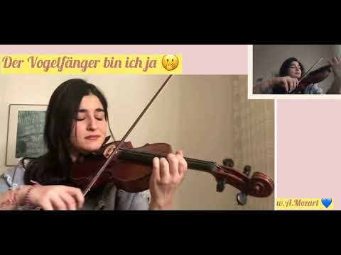 Mozart - Die Zauberflöte Opera /Der Vogelfänger bin ich ja / Violin Duo
