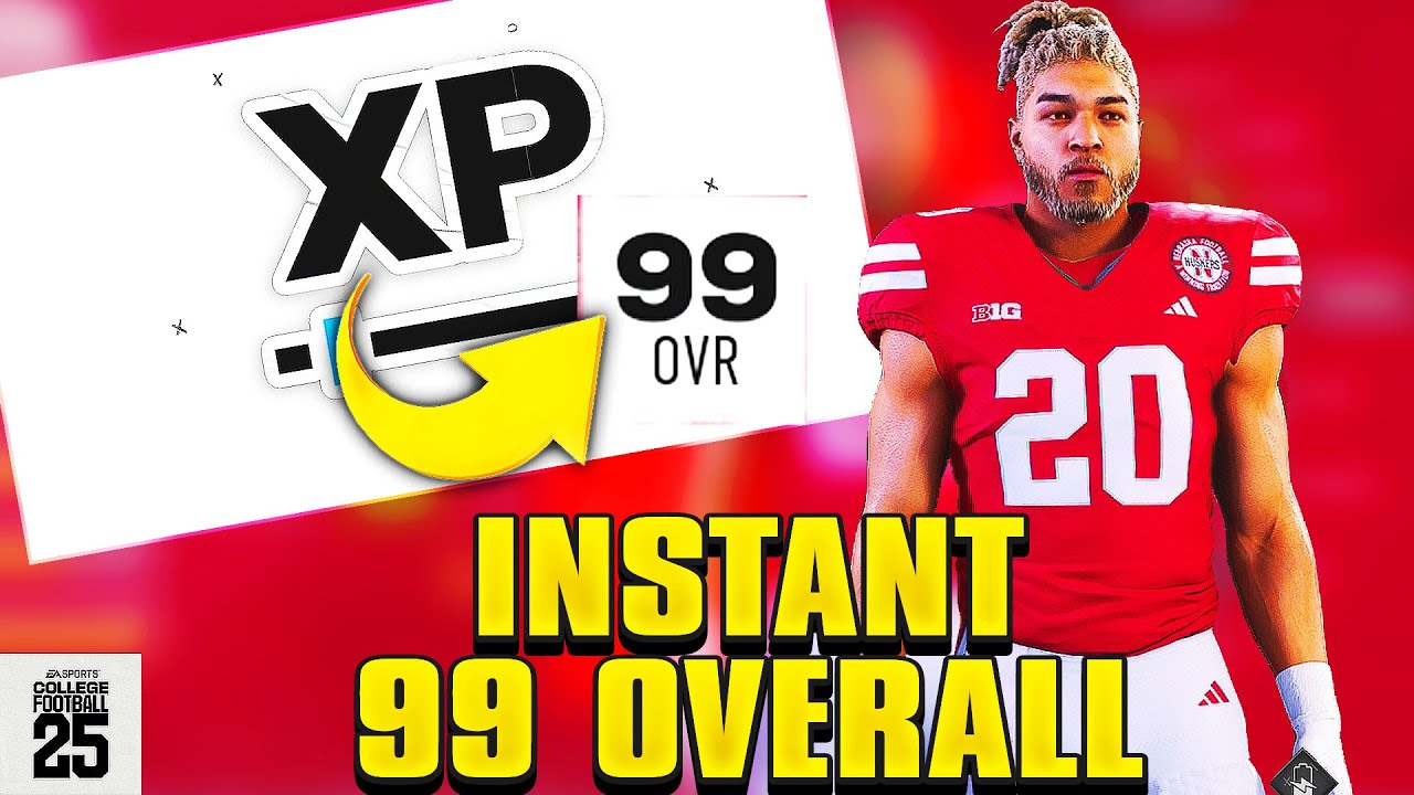 EA College Football 25 INSTANT 99 Overall Glitch!Fastest Way To Hit 99 Overall In NCAA 25 RTG!
