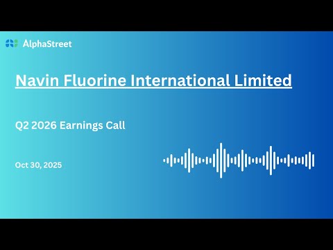 Navin Fluorine International Limited Q2 FY2025-26 Earnings Conference Call