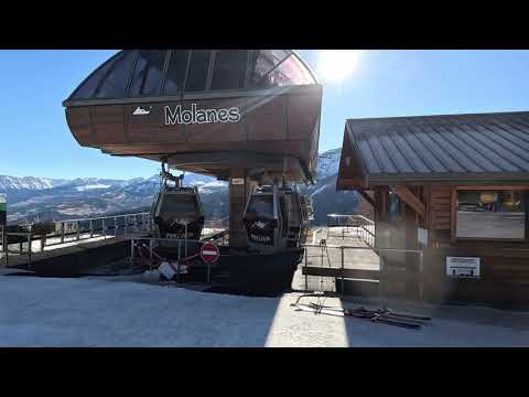 Risalita integrale cabinovia Poma "Molanès" Pra Loup (Francia)