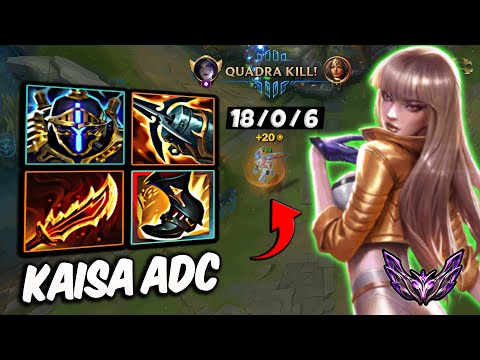 Kaisa vs Sivir ADC ( PERFECT KDA ) Korea Master 197 LP | Patch 25.17