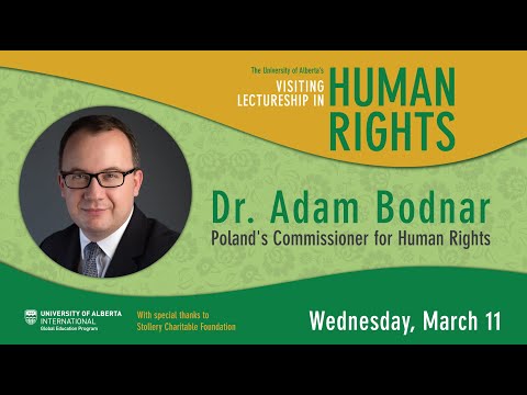 Visiting Lectureship in Human Rights with Prof. Adam Bodnar
